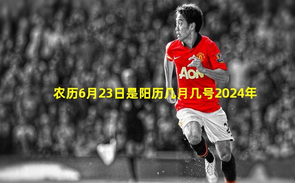 农历6月23日是阳历几月几号2024年