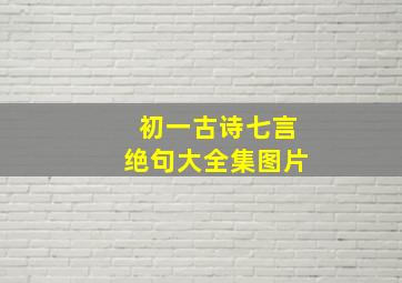 初一古诗七言绝句大全集图片