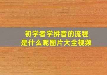 初学者学拼音的流程是什么呢图片大全视频