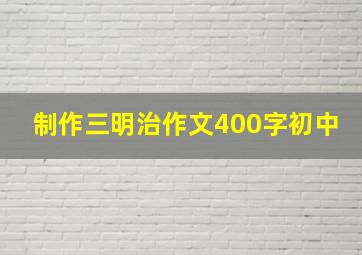 制作三明治作文400字初中