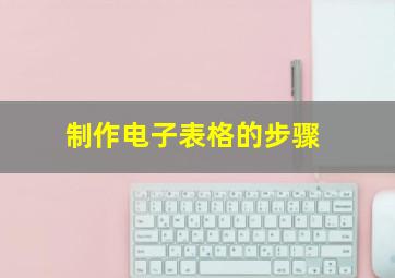 制作电子表格的步骤