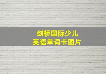 剑桥国际少儿英语单词卡图片