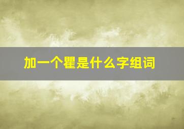 加一个瞿是什么字组词