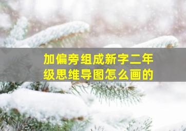 加偏旁组成新字二年级思维导图怎么画的