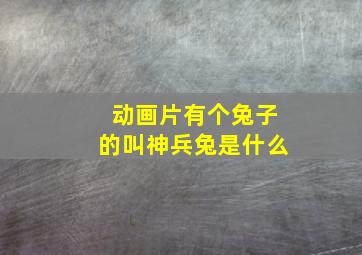 动画片有个兔子的叫神兵兔是什么