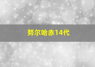 努尔哈赤14代