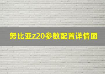 努比亚z20参数配置详情图