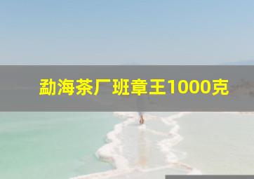 勐海茶厂班章王1000克