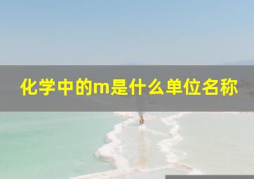 化学中的m是什么单位名称