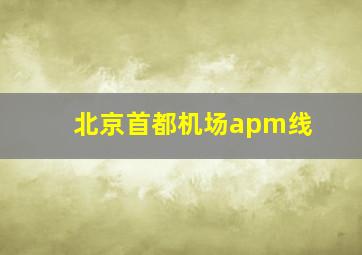 北京首都机场apm线