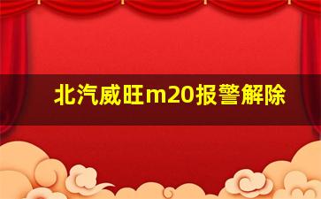 北汽威旺m20报警解除