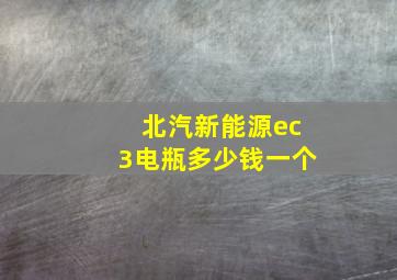 北汽新能源ec3电瓶多少钱一个