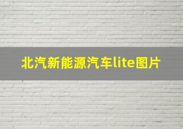 北汽新能源汽车lite图片