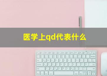 医学上qd代表什么