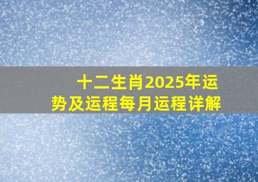 十二生肖2025年运势及运程每月运程详解