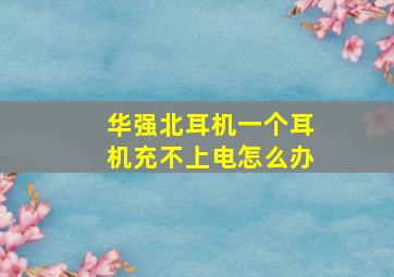 华强北耳机一个耳机充不上电怎么办