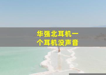 华强北耳机一个耳机没声音