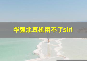 华强北耳机用不了siri