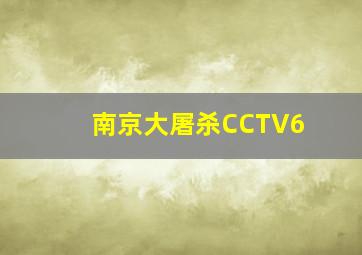 南京大屠杀CCTV6