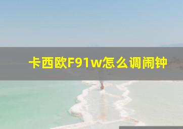 卡西欧F91w怎么调闹钟