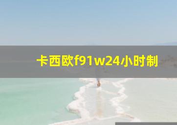 卡西欧f91w24小时制