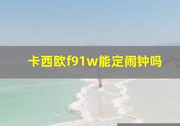 卡西欧f91w能定闹钟吗