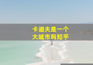 卡迪夫是一个大城市吗知乎