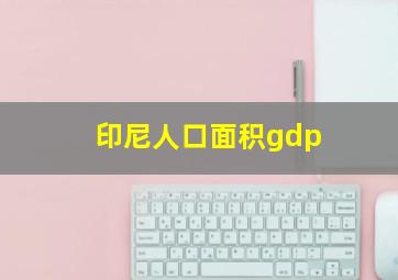 印尼人口面积gdp