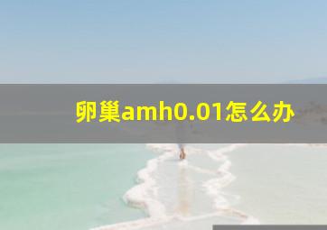 卵巢amh0.01怎么办