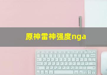 原神雷神强度nga