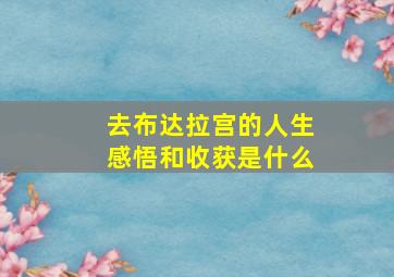 去布达拉宫的人生感悟和收获是什么