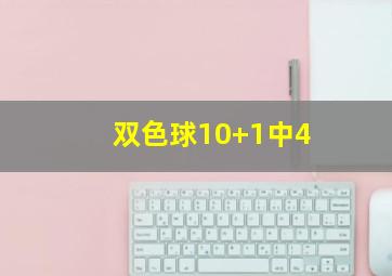 双色球10+1中4