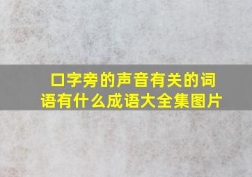 口字旁的声音有关的词语有什么成语大全集图片