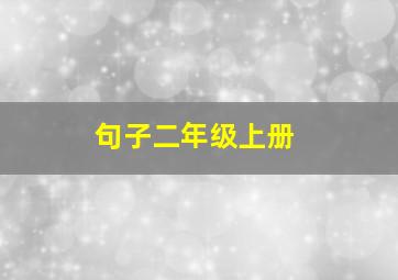 句子二年级上册