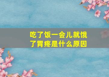 吃了饭一会儿就饿了胃疼是什么原因