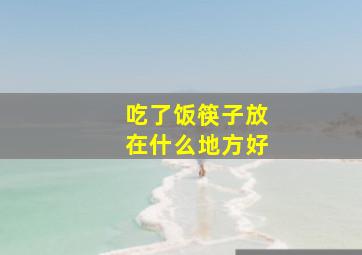 吃了饭筷子放在什么地方好