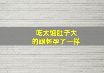 吃太饱肚子大的跟怀孕了一样