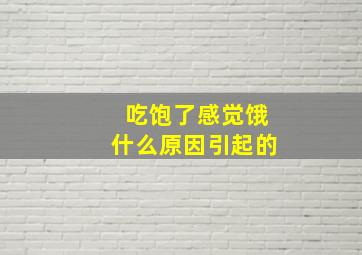 吃饱了感觉饿什么原因引起的