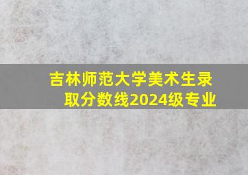 吉林师范大学美术生录取分数线2024级专业