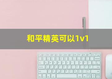 和平精英可以1v1