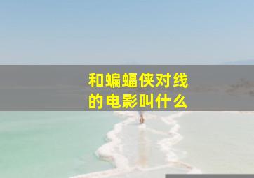 和蝙蝠侠对线的电影叫什么