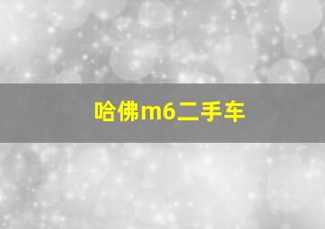 哈佛m6二手车