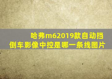 哈弗m62019款自动挡倒车影像中控是哪一条线图片