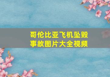 哥伦比亚飞机坠毁事故图片大全视频