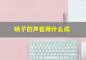 哨子的声音用什么词