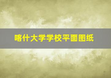 喀什大学学校平面图纸