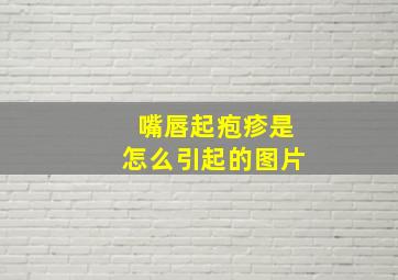 嘴唇起疱疹是怎么引起的图片