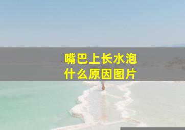 嘴巴上长水泡什么原因图片