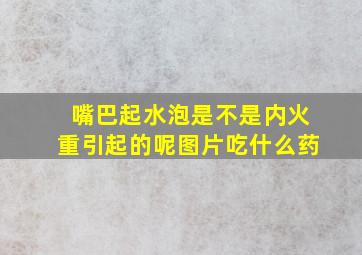 嘴巴起水泡是不是内火重引起的呢图片吃什么药