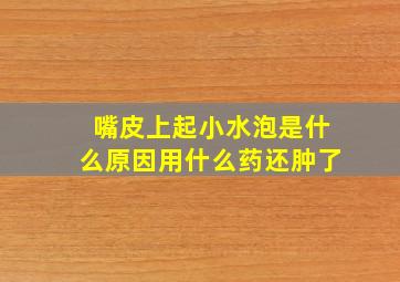 嘴皮上起小水泡是什么原因用什么药还肿了